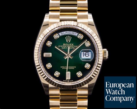 rolex watch green president 44|rolex presidential watch.